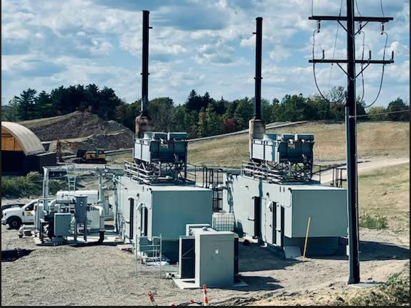 Landfill gas energy site